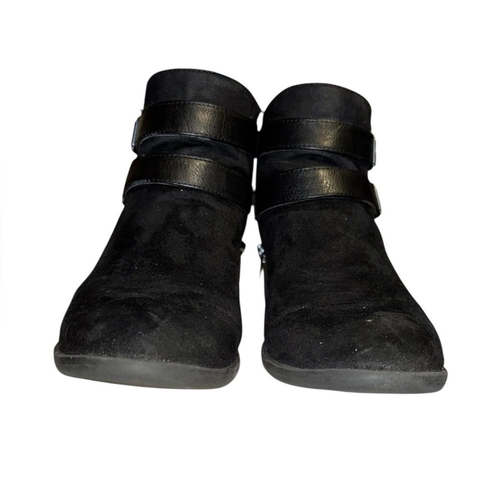 Madden Girl Double Buckle Black Ankle Booties Women 7.5 - Picture 4 of 7